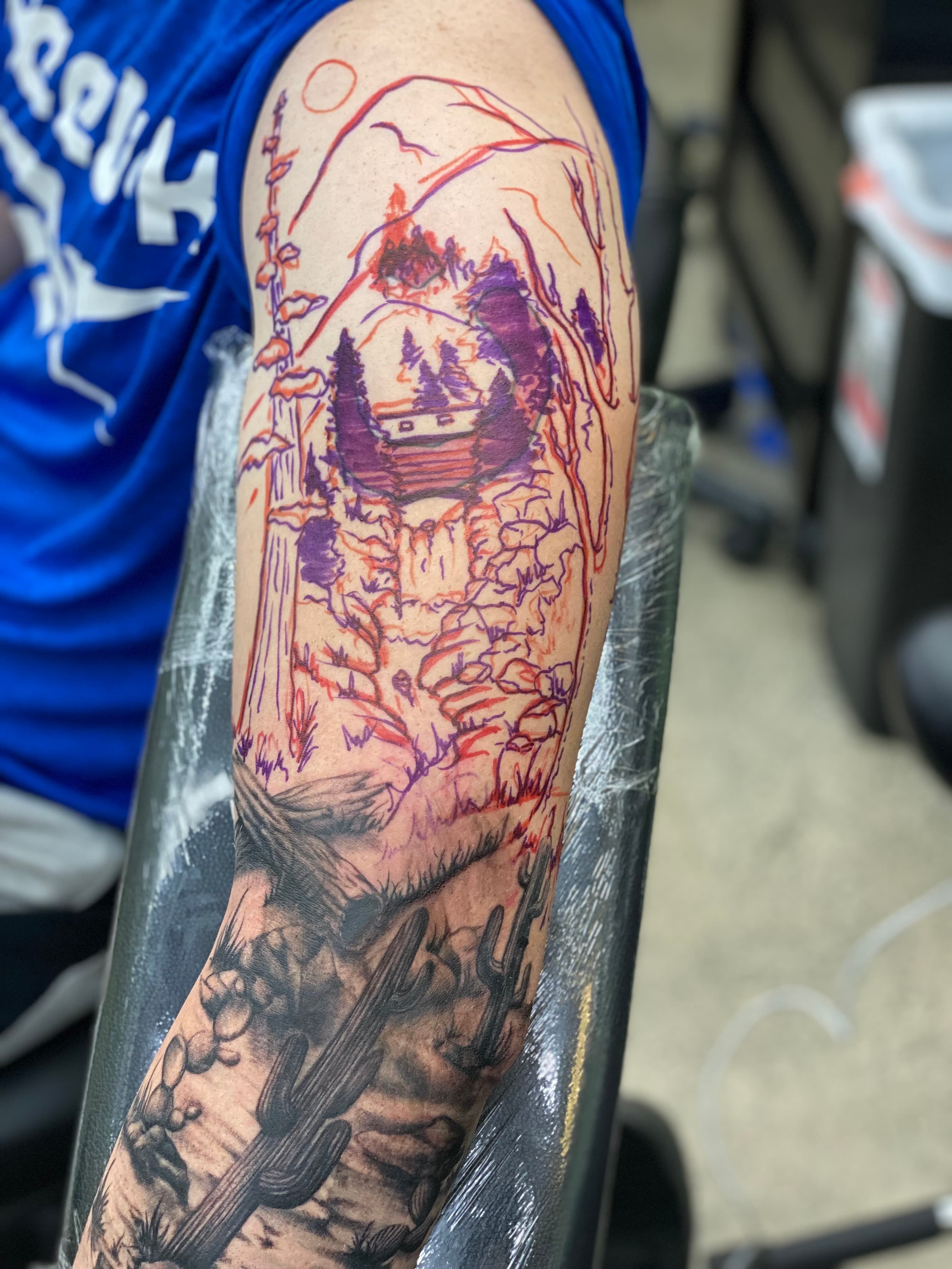 Cover-Ups tattoo by Isaac Mackenzie at TNT Tattoo, Aiea, Oahu