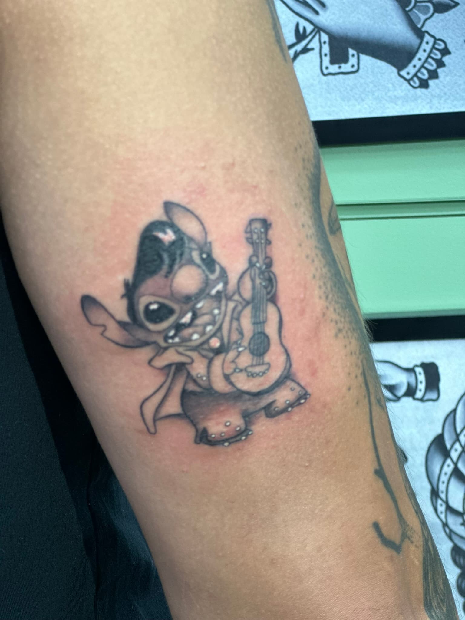 American traditional Elvis Stitch mashup flash by Isaac Mackenzie